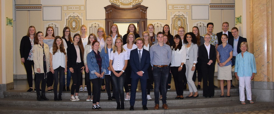 Foto der Rechtspflegeranwäterinnen und Rechtspflegeranwäter Jahrgang 2017