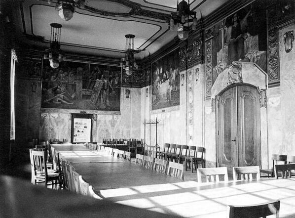 Der Plenarsaal im Jahr 1913